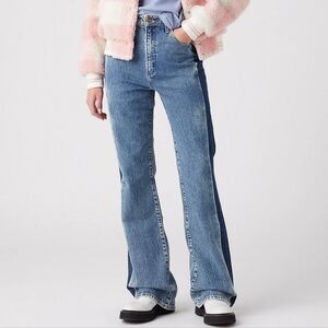 NWT Wrangler Gravity TwoTone Acid Wash Westward 626 High Rise Bootcut Jean 31x32